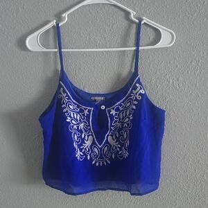 Cute Blue Cropped Top